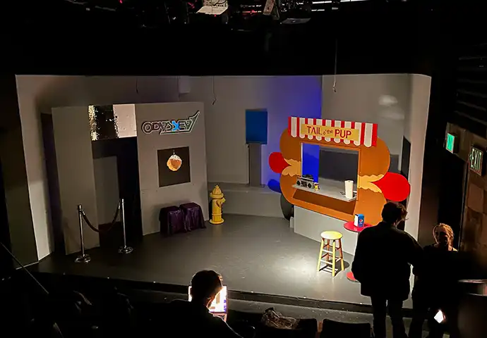 Modular studio set built by NewYorkSets