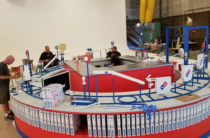 Large-scale backdrop installation by NEWYORK Sets