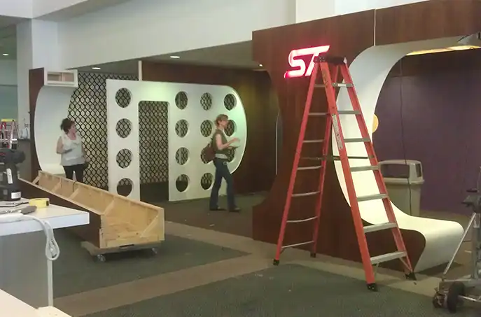 Metalwork in progress at NEWYORK Sets NYC